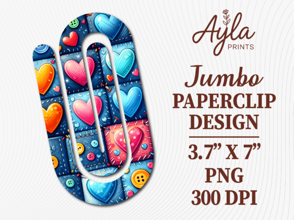 Blue Bright Hearts Jumbo Paperclip: A Versatile Tool for Creativity and Organization