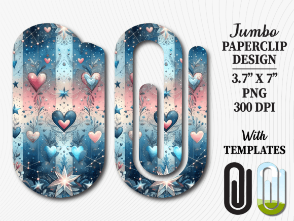 Blue Night Stars Jumbo Paperclip Design: A Versatile Tool for Creative and Productive Workflows