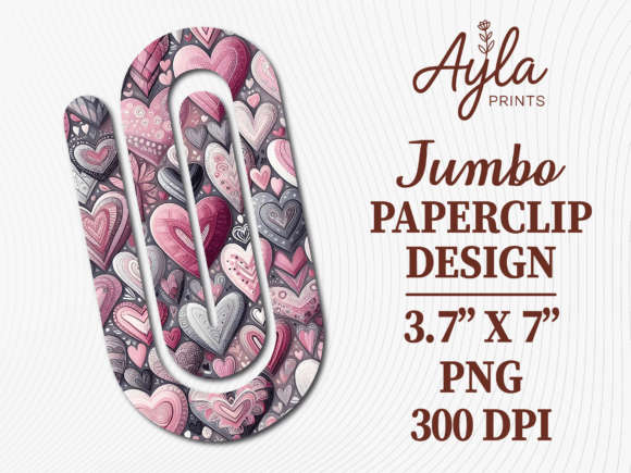 Boho Purple Heart Jumbo Paperclip Design: A Modern Creative Essential for Professionals and Entrepreneurs