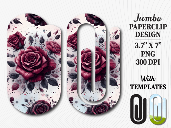 Vintage Dark Rose Jumbo Paperclip: A Timeless Design for Creative Projects
