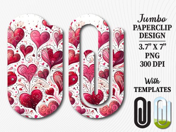 Watercolor Pink Heart Jumbo Paperclip: A Creative Tool for Modern Designers and Entrepreneurs